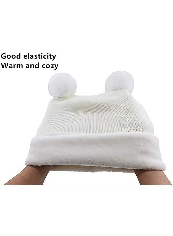 YJ Children’s Winter Hat – A beige winter hat that provides warmth and full coverage for your child’s head, ears, and neck. Made from soft, high-quality knit fabric, gentle on sensitive skin. Suitable for ages 2–6 years. - Image 5